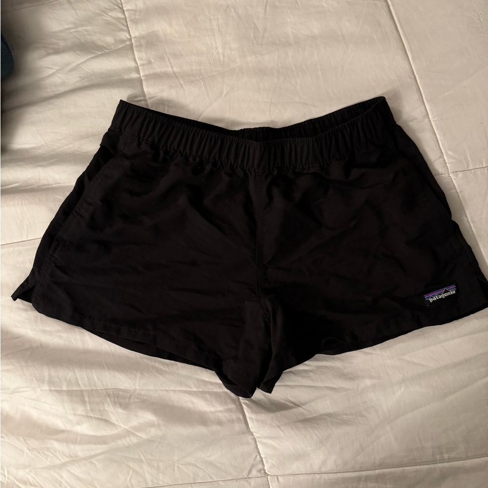 Patagonia Black Athletic Shorts Lightweight Elastic Waist